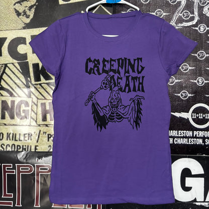 Creeping purple babydoll tee SM/MED