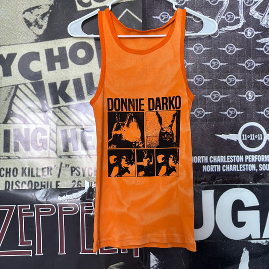 Donnie darko orange ribbed tank MED/LARGE