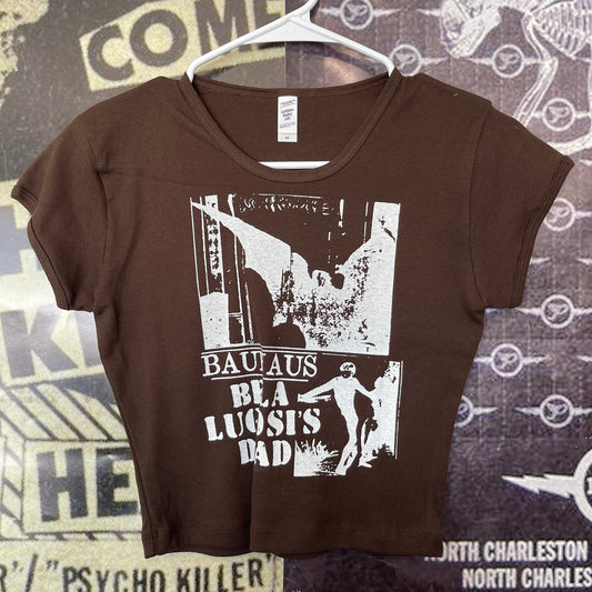 Bauhaus brown baby tee