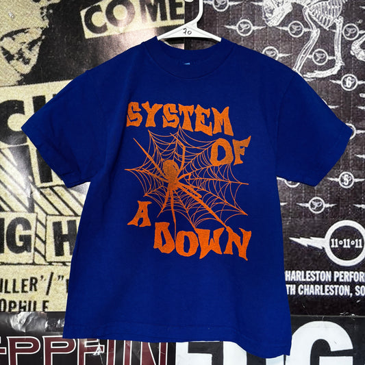 System blue slim t-shirt