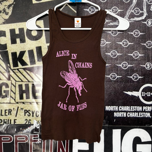 Alice fly brown/pink ribbed tank