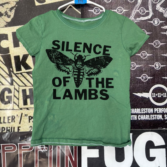 SILENCE green babydoll tee SM/MED