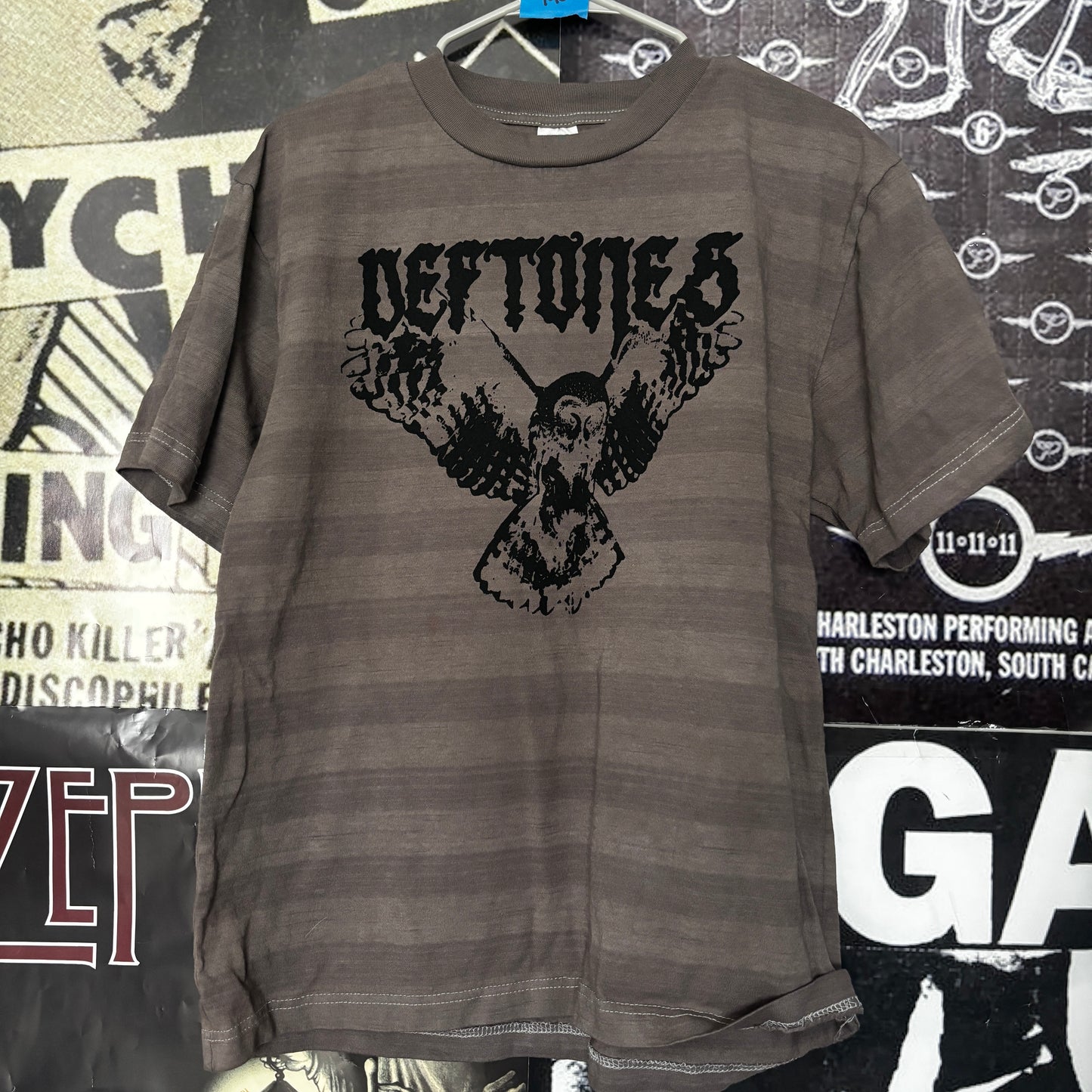 Def owl brown striped tee SM/MED
