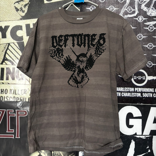 Def owl brown striped tee SM/MED