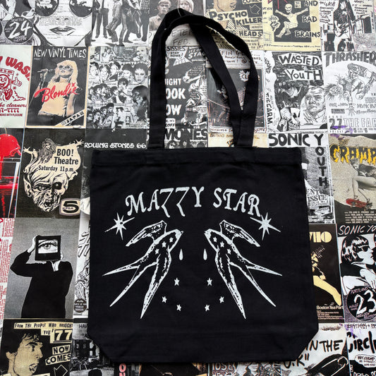 Mazzy star black tote bag