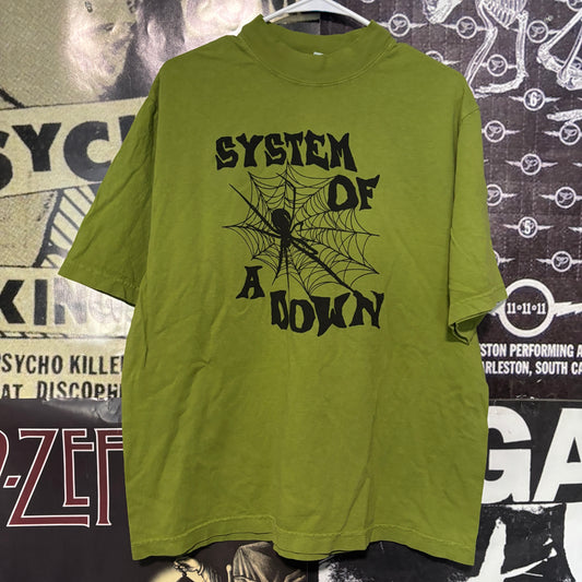 System of a Down green full size tee