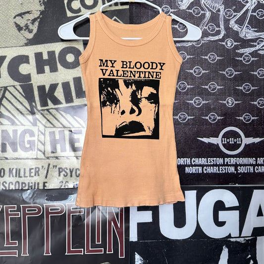 My bloody valentine tan ribbed tank SM/MED