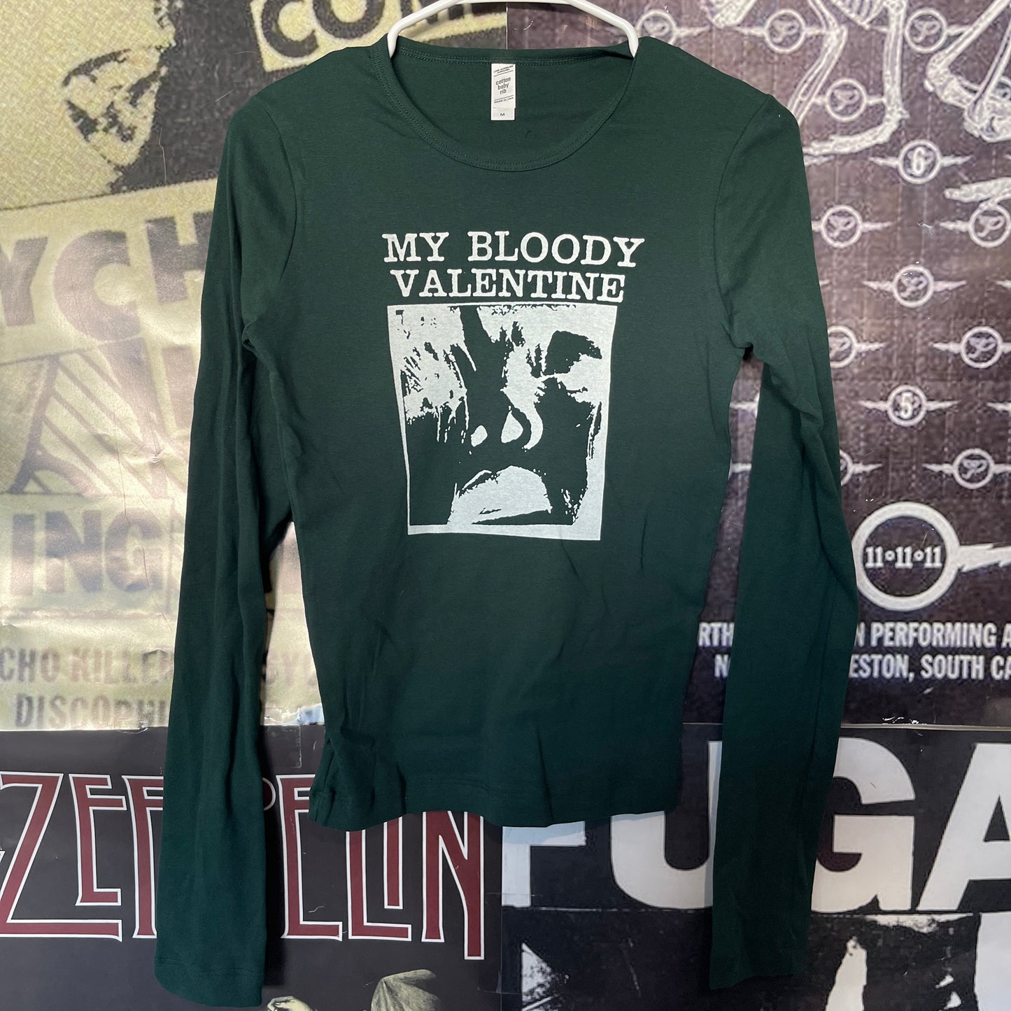 My bloody valentine forest green baby long sleeve