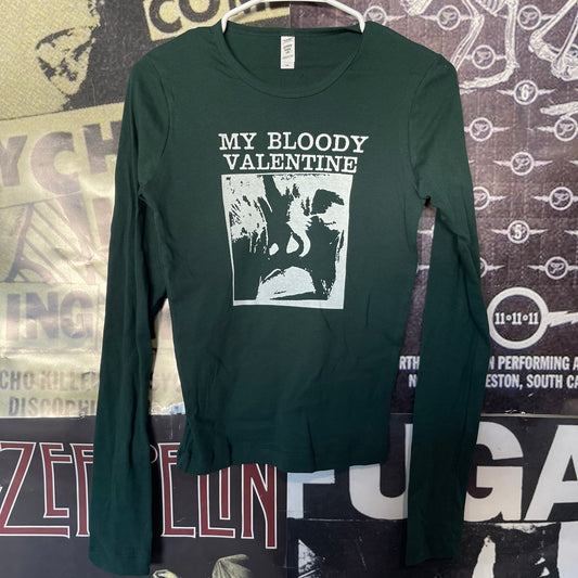 My bloody valentine forest green baby long sleeve