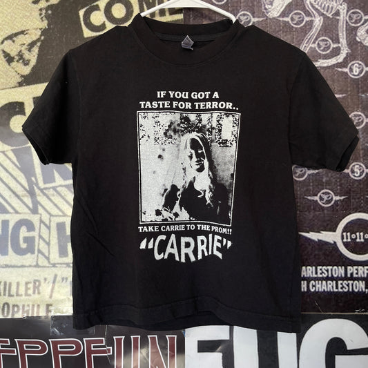 Carrie black boxy tee