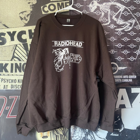 Radiohead brown sweatshirt