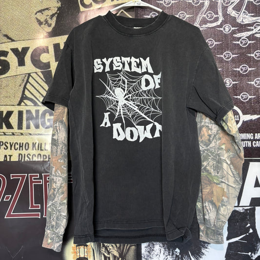 system of a down camo/black long sleeve (PREORDER)
