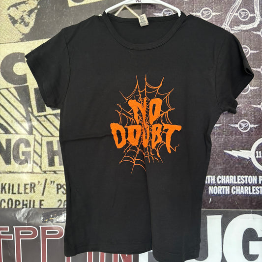 No doubt black/orange black babydoll tee LAR/XL