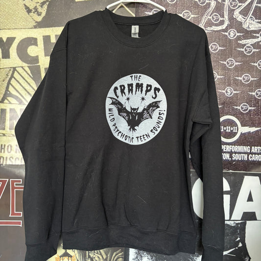 The cramps black sweatshirt SM/MED