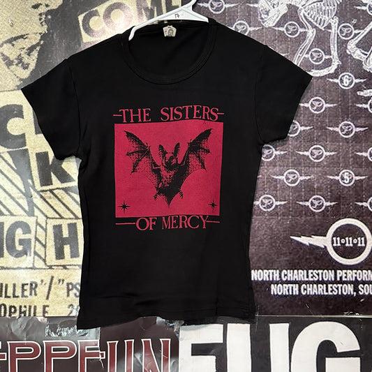 Sisters of mercy black/red baby doll tee