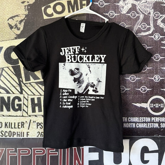 Jeff Buckley black long baby tee
