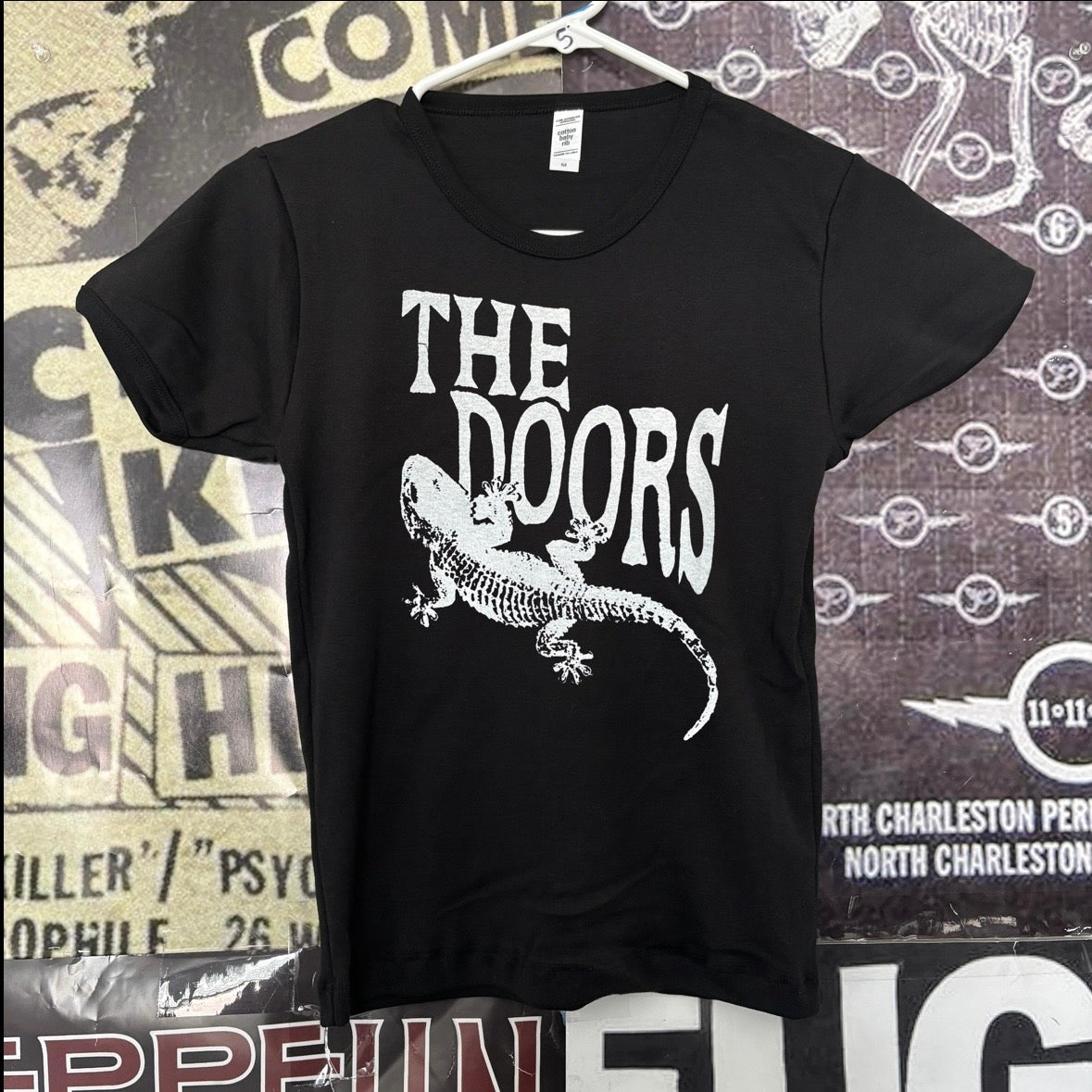 doors black long baby tee