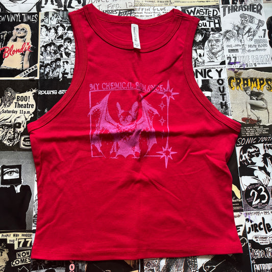 Chemical red/pink tank top LAR/XL