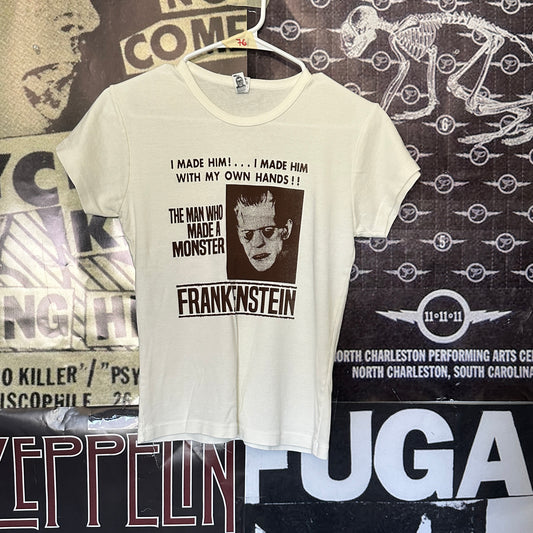 Frankenstein cream/brown long baby tee XL
