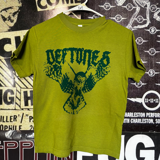 Deftones green/green slim t-shirt