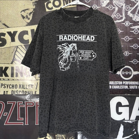 Radiohead grey cheetah t-shirt