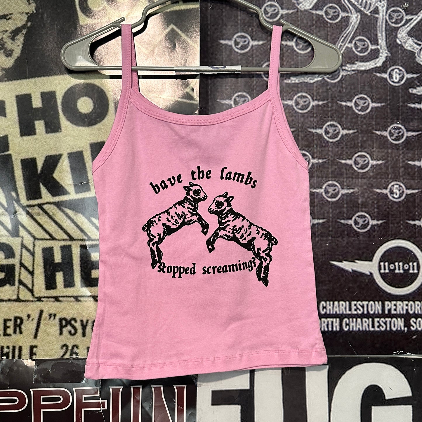 The lambs pink baby tank