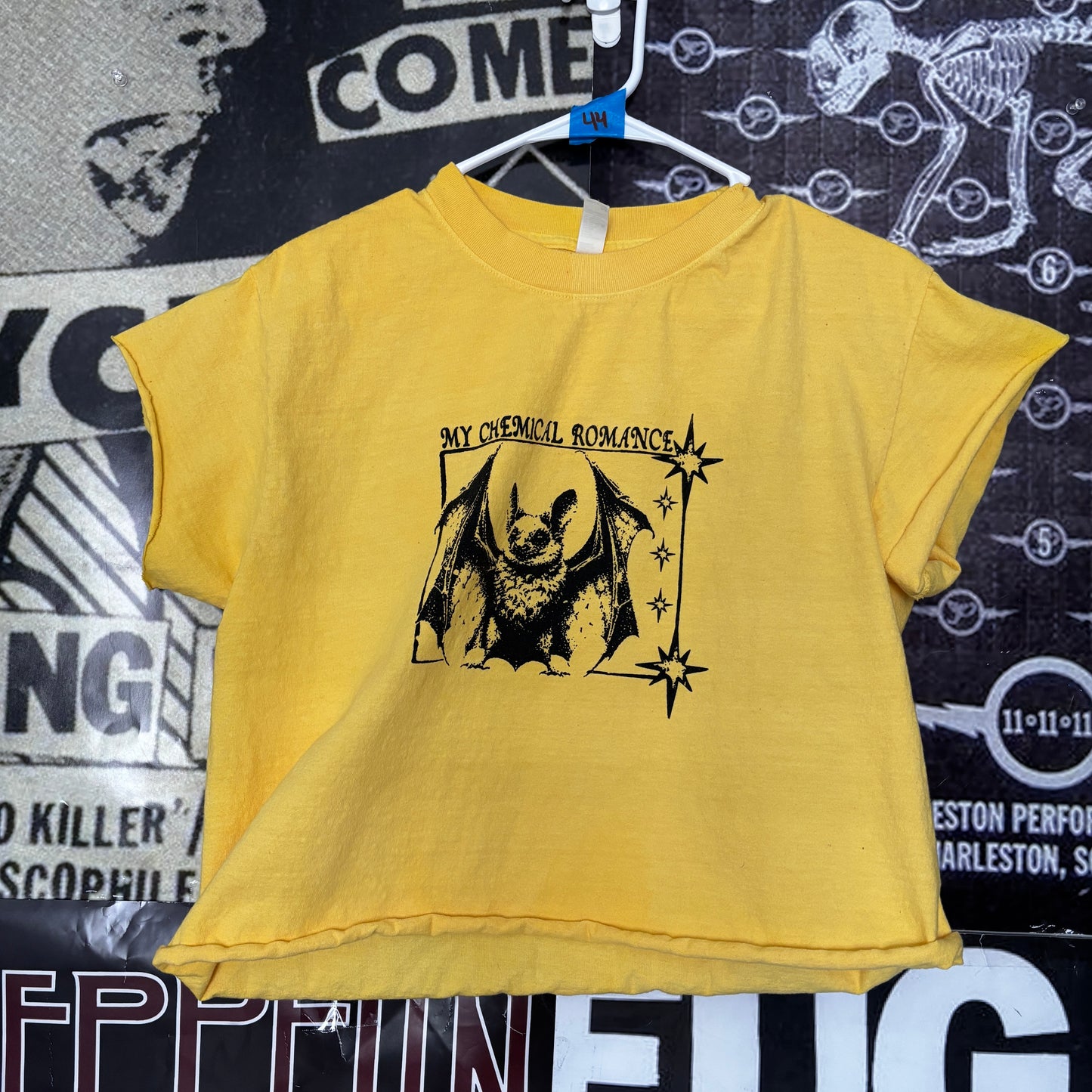 My chemical romance yellow cut off t-shirt SM/MED