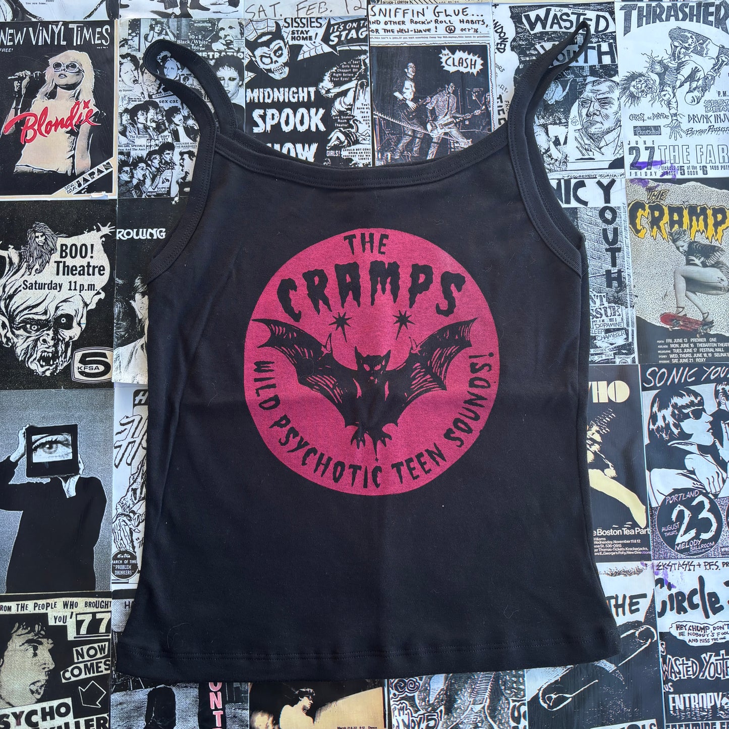 The cramps black/red tank SM/MED