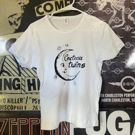 Cocteau twins long white baby tee