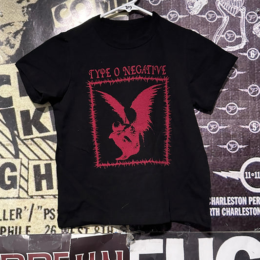 Type O negative black/red petite tee