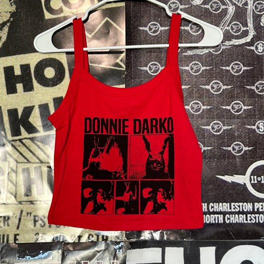 Donnie Darko red crop baby tank