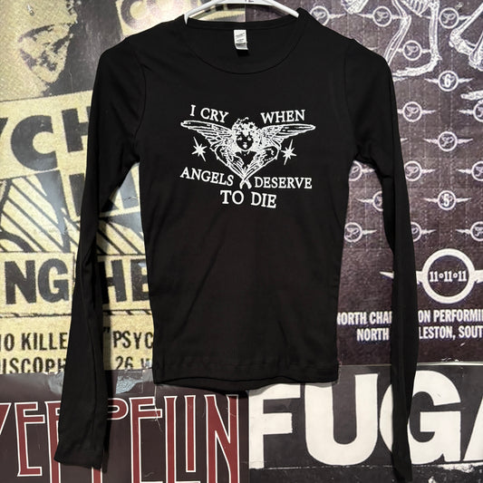 System of a down  angels black baby long sleeve
