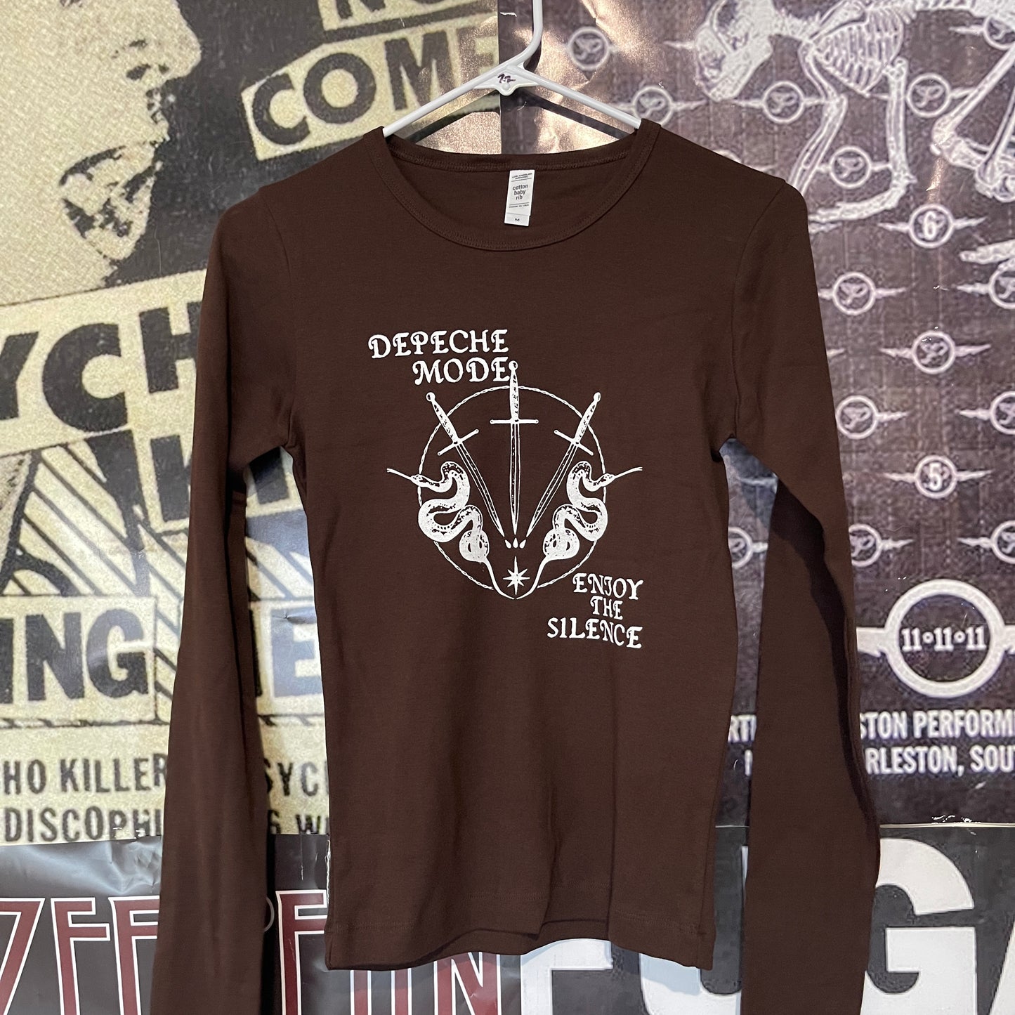 Depeche Mode brown long sleeve