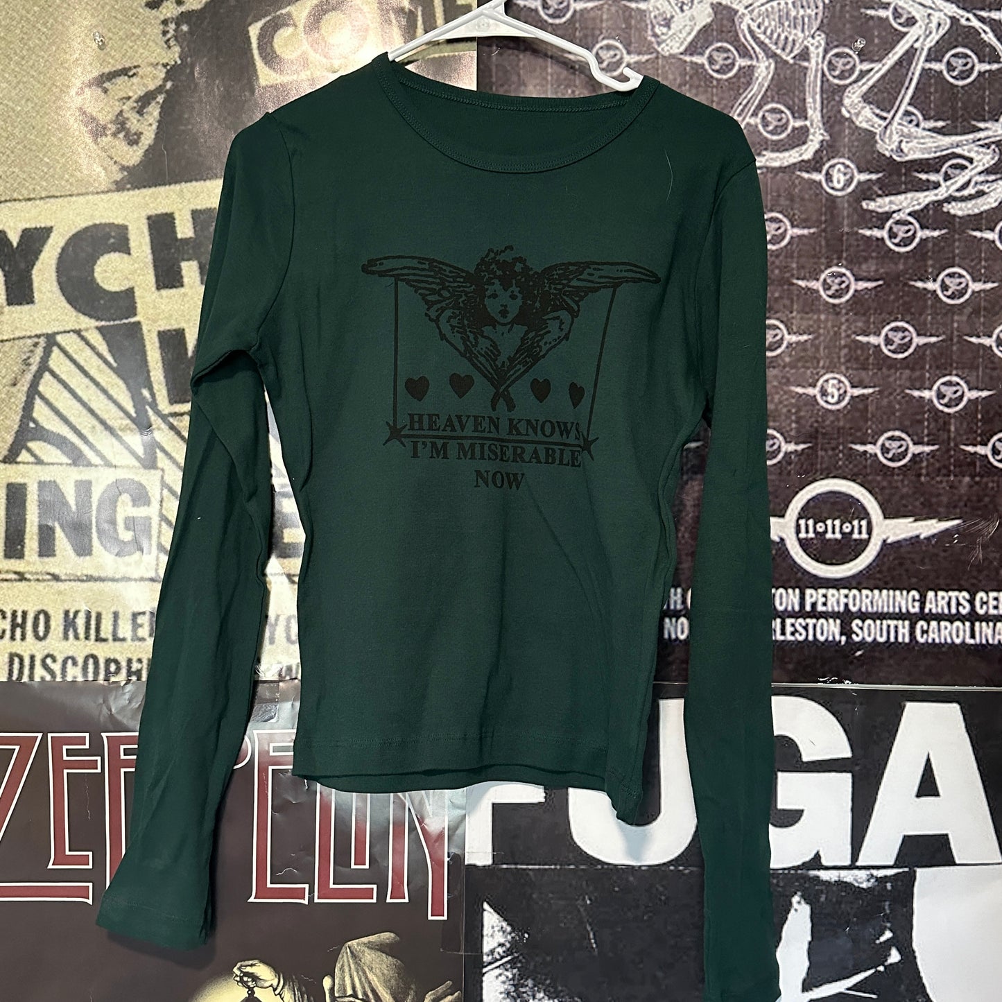 Heaven knows forest green long sleeve