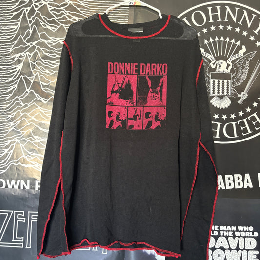 Donnie darko black/red mesh long sleeve LAR/XL