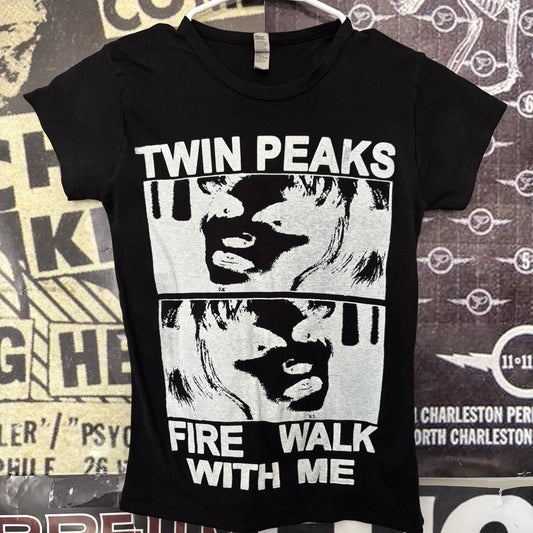Twin peaks poster black babydoll tee