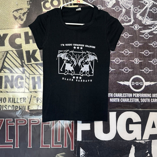 Black Sabbath black 70s tee MED
