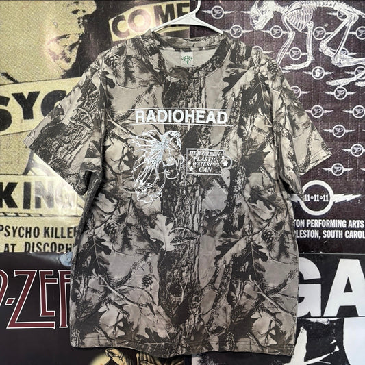Radiohead grey camo t-shirt
