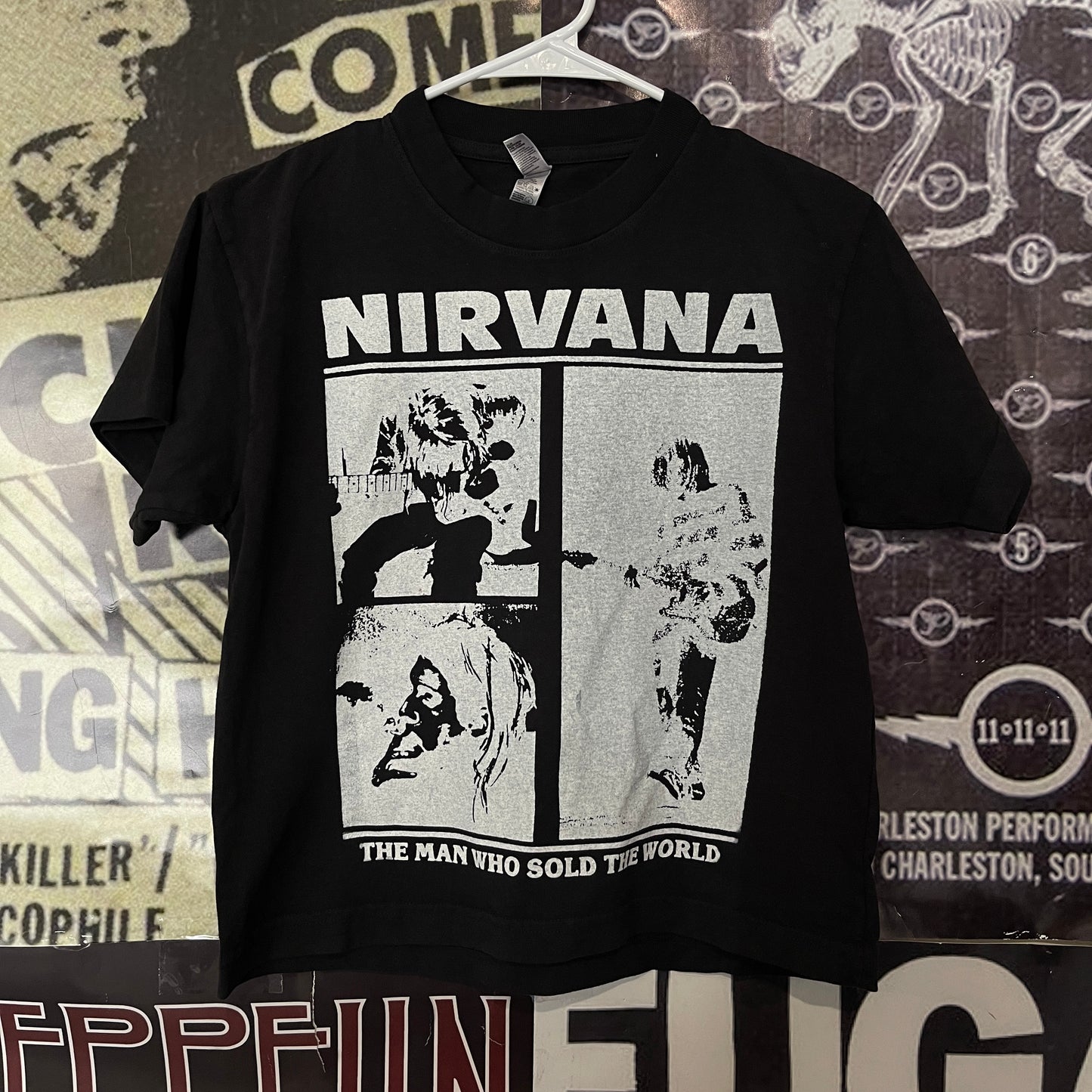 Nirvana black boxy tee