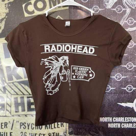 Radiohead brown baby tee