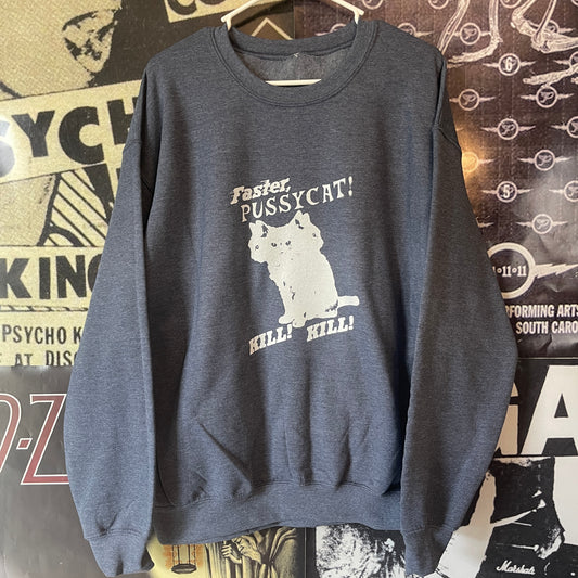 Fast cat grey sweatshirt LAR/XL