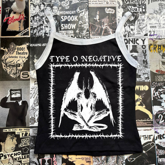 Type o negative black/white baby tank