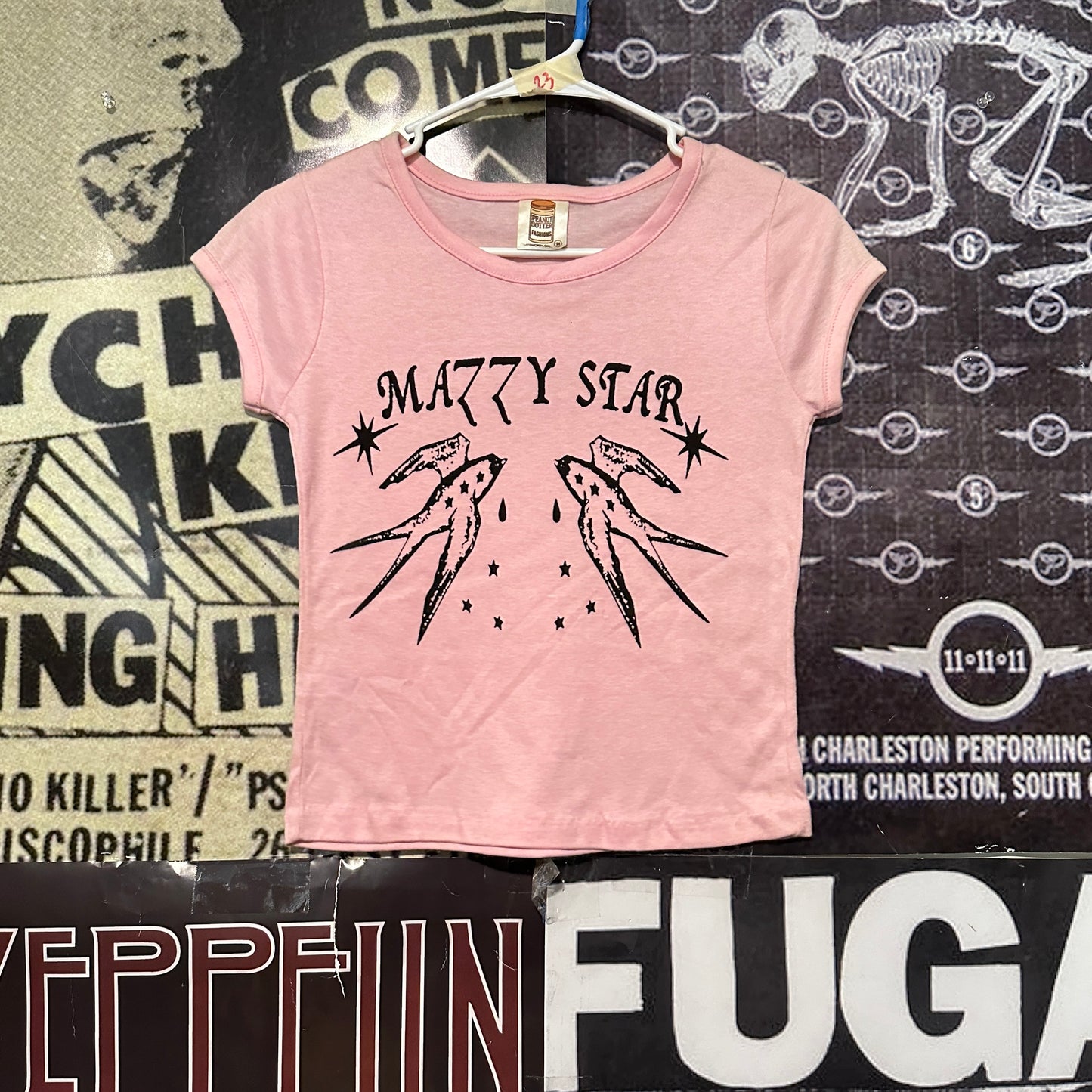 Mazzy star pink babydoll tee