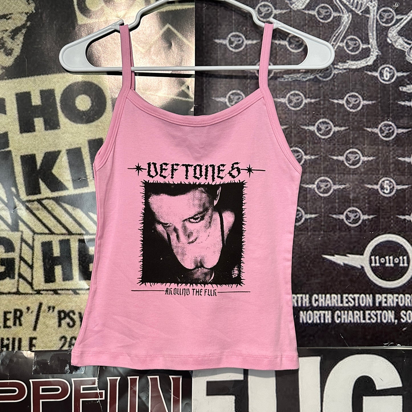 Deftones pink baby tank