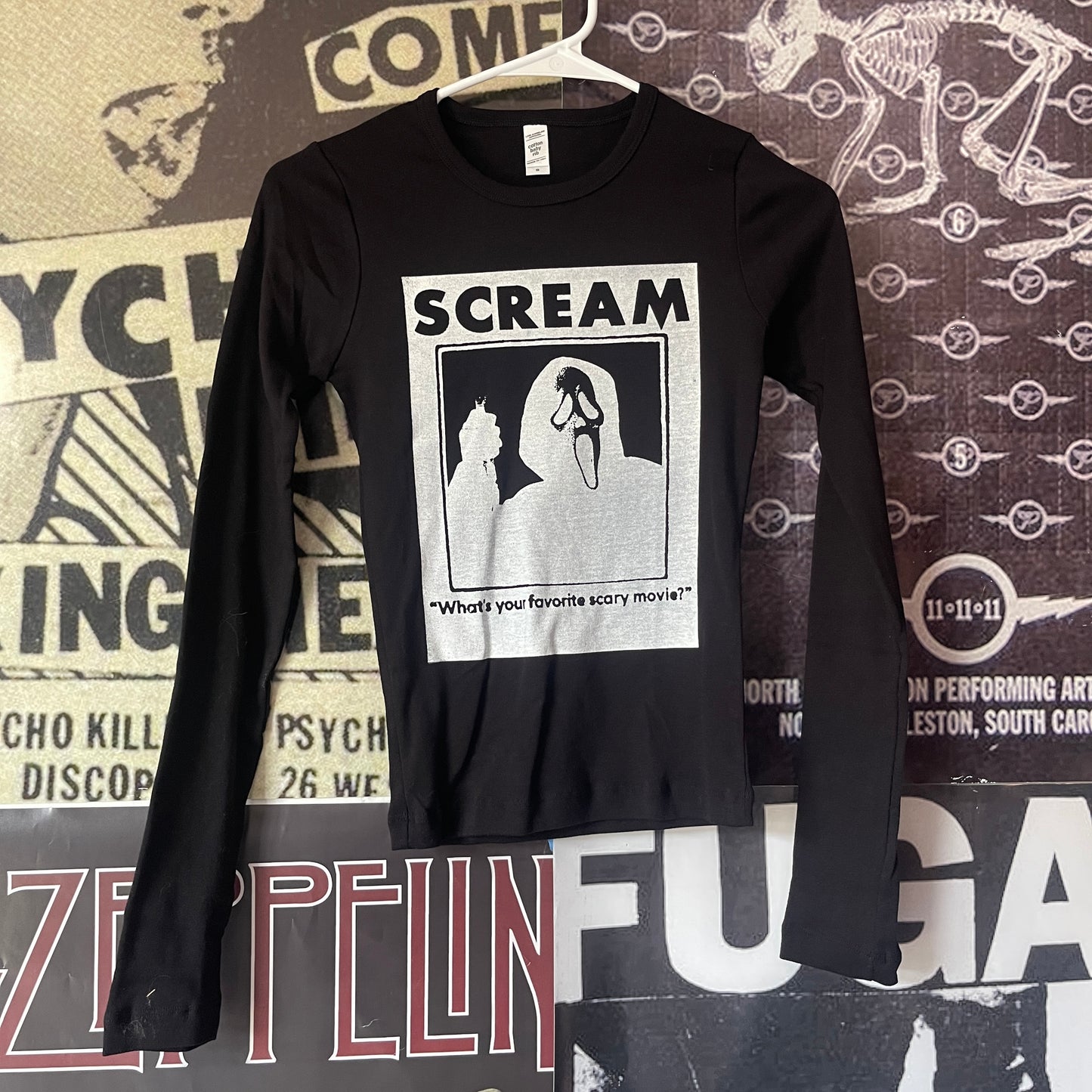 Scream black baby long sleeve