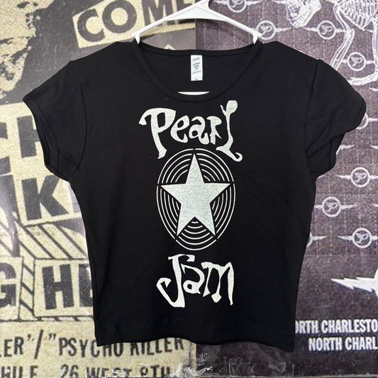 Pearl star crop baby tee