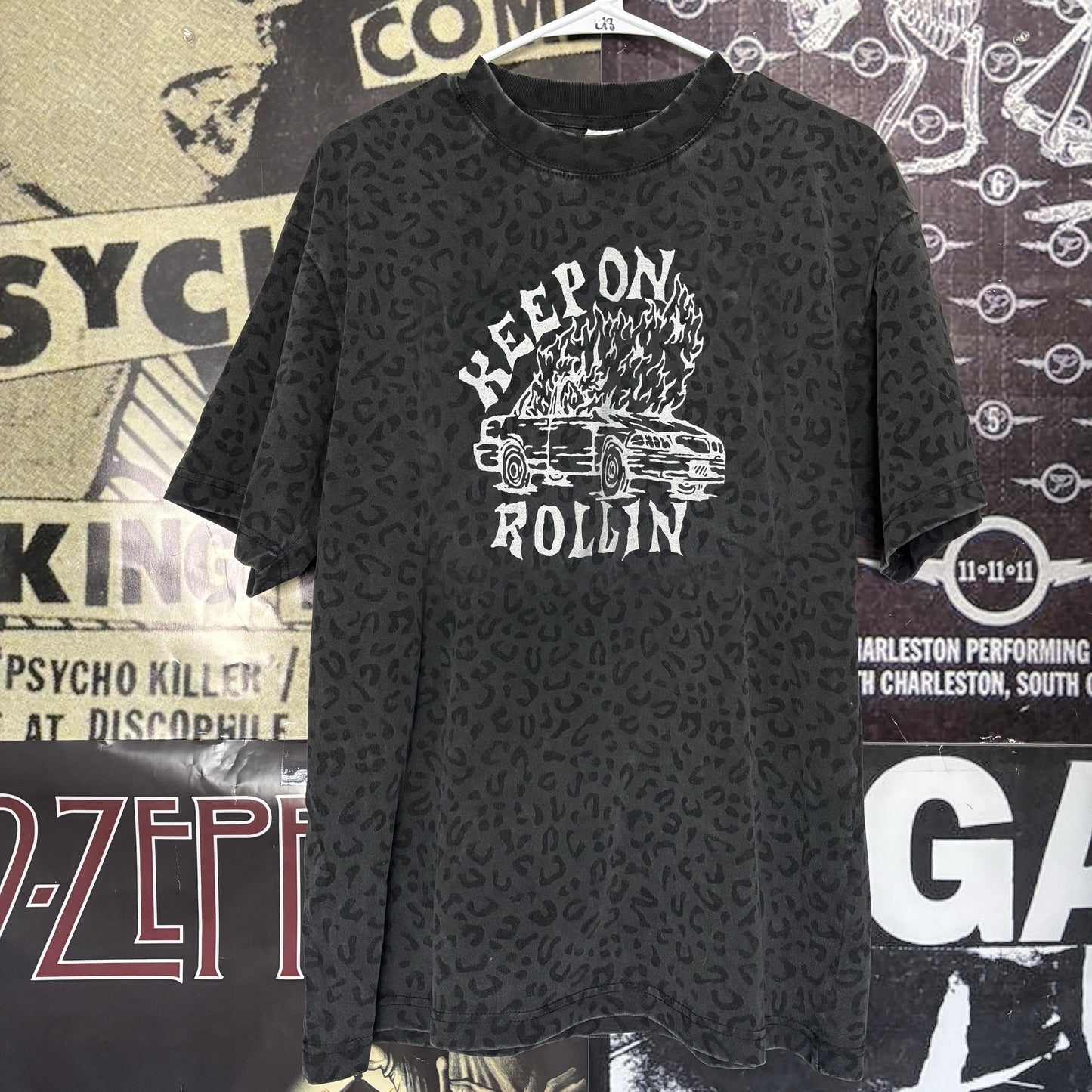 Rollin grey cheetah t-shirt