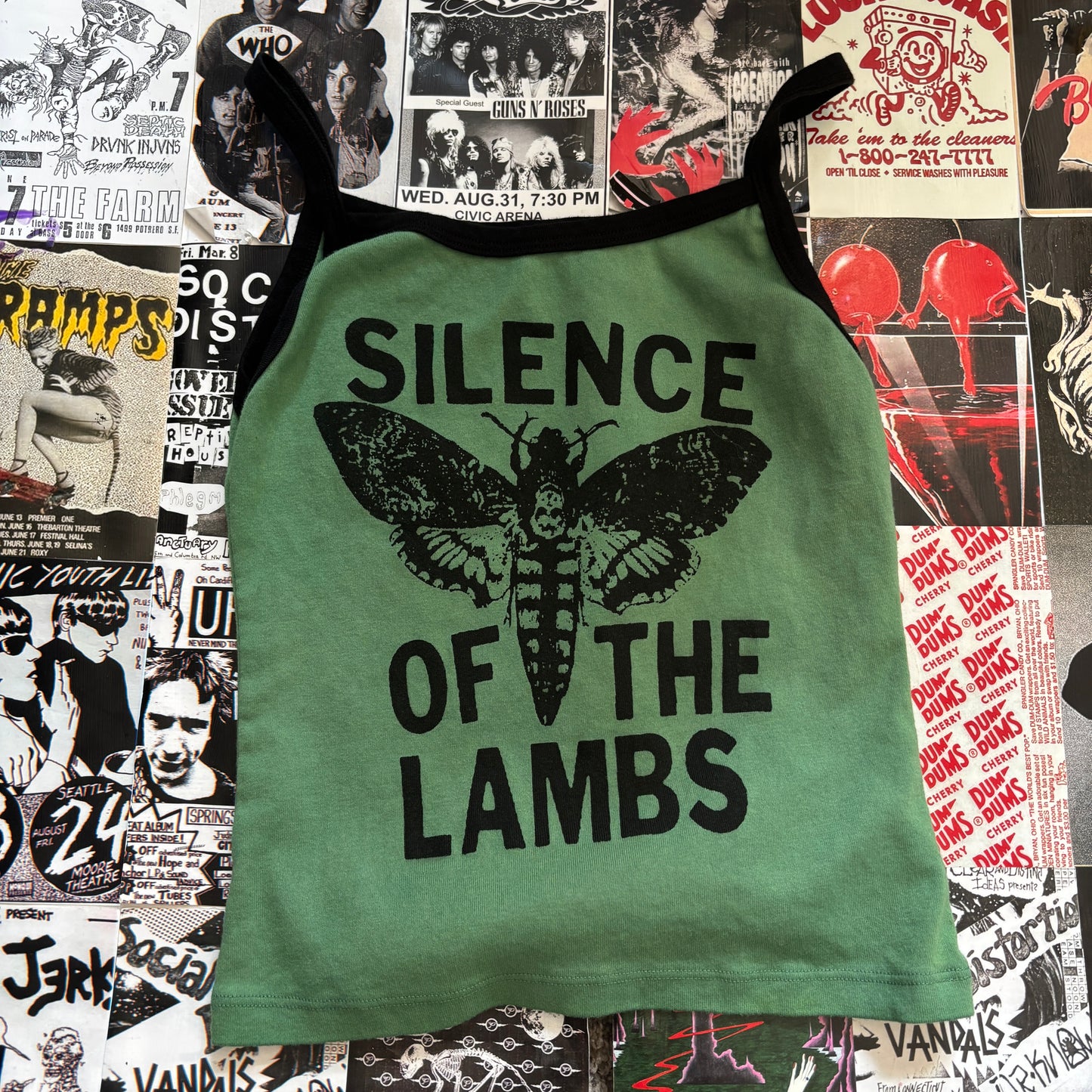 SILENCE black/green tank