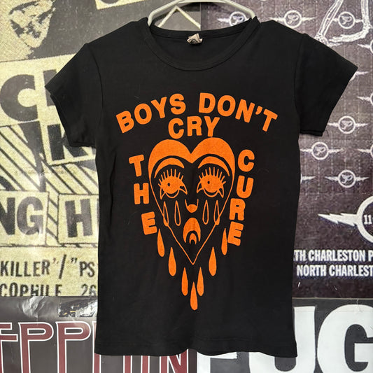 Boys cry black/orange black babydoll tee SM/MED