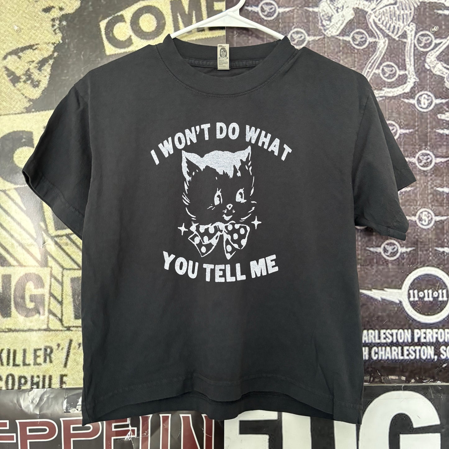 Rage boxy black tee